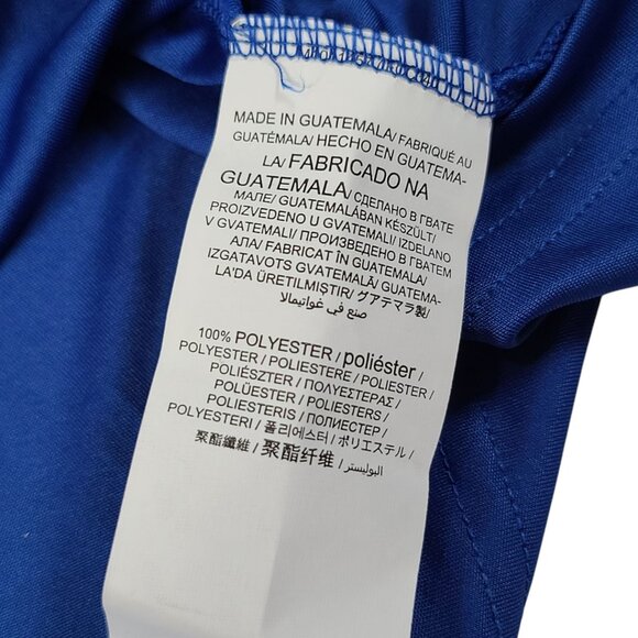 Chicago Cubs Performance Polo Embroidered Logo Mens Large 1/4 Button Blue NWT - Picture 4 of 9